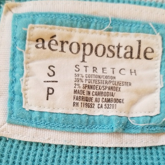 Aeropastale light blue long sleeve Stretch Shirt - Picture 3 of 5